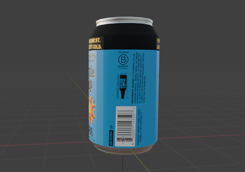 Little Sip can model from the third angle