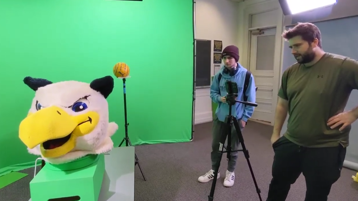 Photogrammetry session used to capture the Canisius Petey mascot